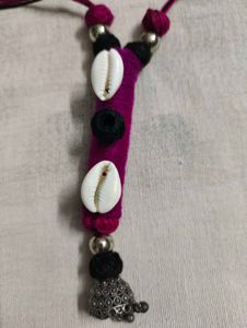 Boho Fabric Necklace &amp; Earring Set