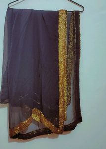 Black Plazo 30 Waist With Dupatta