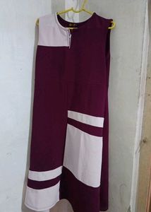 Elegant Maroon bodycon dress
