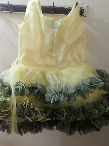 Yellow &amp; Green Tutu Dress