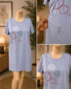 Stylish Blue Kurta with Embellishments