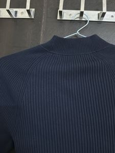 Ribbed Mock Neck Top