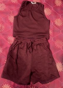 Cozy Maroon Pajama Set