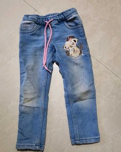 Cute Kids Jeans with Koala Embroidery