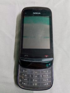 Used Nokia Sliding Keypad Mobile Phone. No Battery. Long Time No Used.