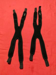 Adjustable Knee Support, Black &amp; Green, 2 Count