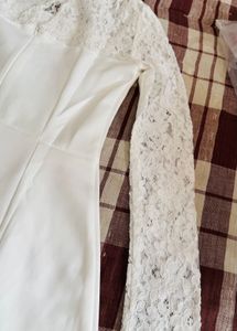 Savana Elegant White Lace Dress