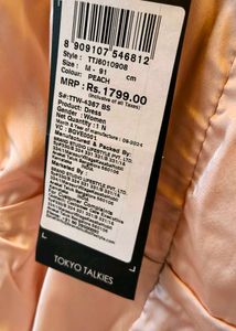NEW unused Tokyo Talkies Peach mini dress