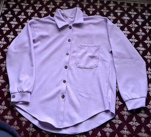 Lavender Button-Up Shirt