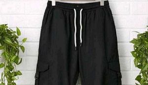 Black Cargo Jogger Pants