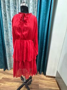 Red Frill Dress