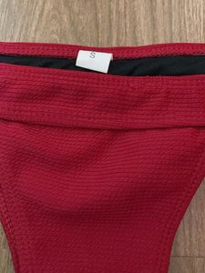 Red Off-Shoulder Bikini Set