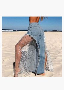 Unique Lace Detail Jeans