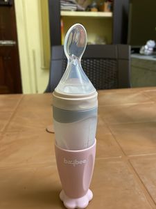 Travel Friendly Feeding Bottle With Spoon