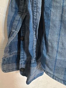 Men's Blue Plaid Long Sleeve Shirt