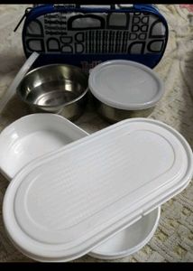 3 Piece With Cover Tulip Lunch Box