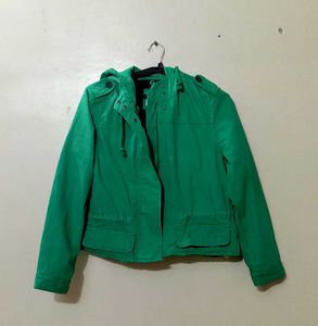 Green Casual Jacket