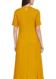 Indya Women's Rayon Regular Kurta