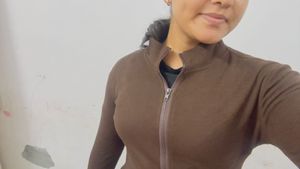 brown gym ware woman