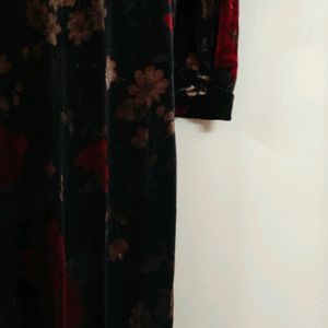 Price Drop !!! Velvet Floral Party Gown