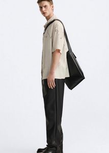 ZARA STREAK PRINT SHIRTS | OYSTER-WHITE