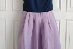 With freebies 🫶 Chic Navy &amp; Lavender Maxi Dress