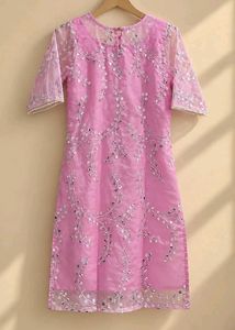 Elegant Pink Kurta Set with Sharara