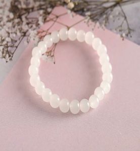 White Beaded Bracelet
