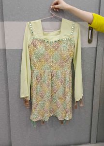 Elegant Pastel Kurta Set with Sharara