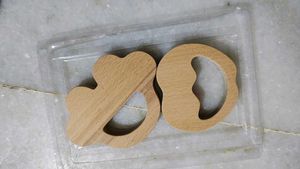 Wooden baby teether