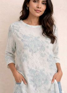 Floral Print Cotton Kurta