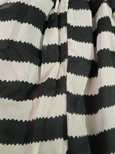 Elegant Black Kurta with White Embroidery
