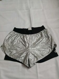 Shiny Metallic Running Shorts