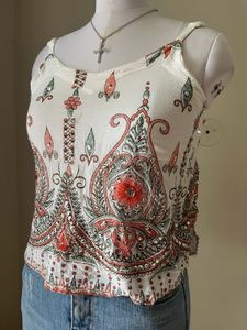 Boho Paisley Print Camisole Top