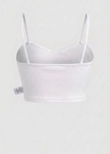 Chic White Bow Crop Top
