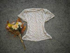 Floral White T-Shirt