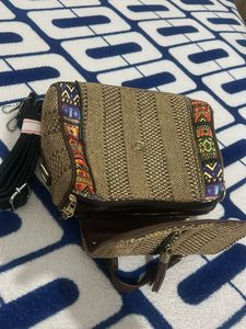 Boho Chic Woven Crossbody Bag