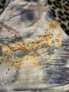 Y2k butterfly sequin top