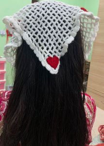 Handmade Crochet Bandana Hair Scarf