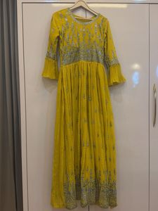 Stunning Yellow Embellished Gown
