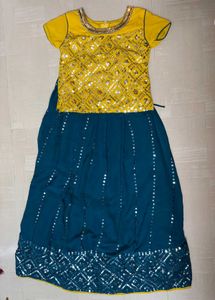 Combo!!!!Beautiful Green And Yellow Ethnic Wear