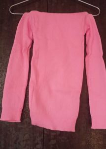 Pink Turtleneck Sweater
