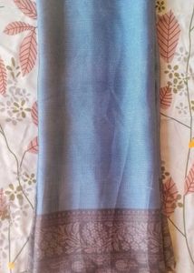 Offer Only 🎉🎉🎉💯 beautiful sky blue 💙 saree