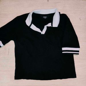 MAX Black & White Polo T-Shirt