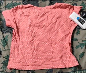 Cute Pink Polka Dot "Selfie" T-Shirt