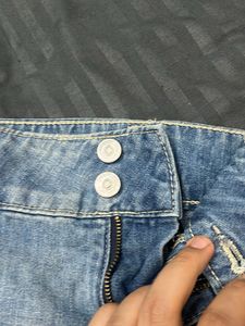 Denim Cargo Skirt