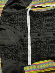 Black Embroidered Chikankari Kurti