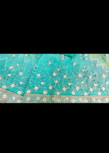 😍SALE 😍Sea Green Beautiful Saree