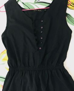 Black Sleeveless Romper