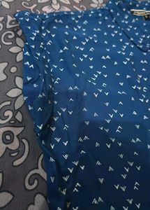 Roadster Women Navy Blue &amp; White Printed Shirt